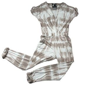 Young Fabulous Broke Jumpsuit Women S Tie Dye Stretch Cinch Waist Pockets Jogger